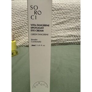 SOROCI Vita-Tangerine Spotlight Eye Cream 1.01 oz Brand NIB Green Tangerine